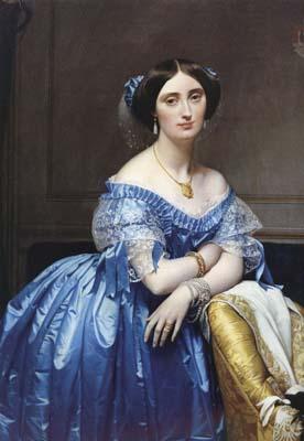 Jean Auguste Dominique Ingres Portrait of Princess Pauline-Eleonore de Broglie (mk04) oil painting image